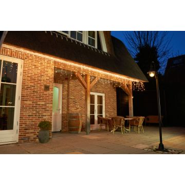 Lichtgordijn met 360 lampjes warm wit 720 x 60 cm