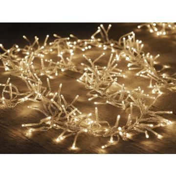 Clusterverlichting met 768 lampjes warm wit 4,5 m