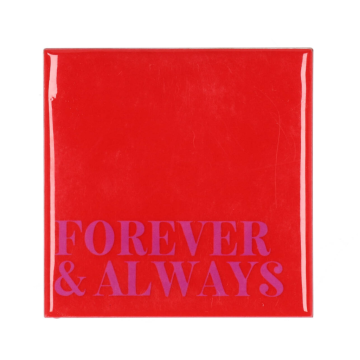 Tegel Forever & Always Rood 10 x 10 cm