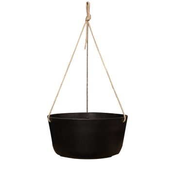 Hangpot Palermo zwart 27 x 12 cm