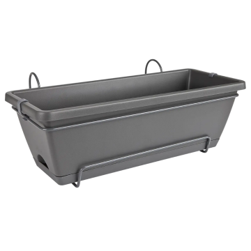 Elho balkonbak Barcelona antraciet 49,5 x 27,5 x 18,5 cm