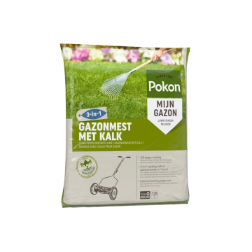 Pokon Gazonmest met Kalk 8,4kg voor 125m²