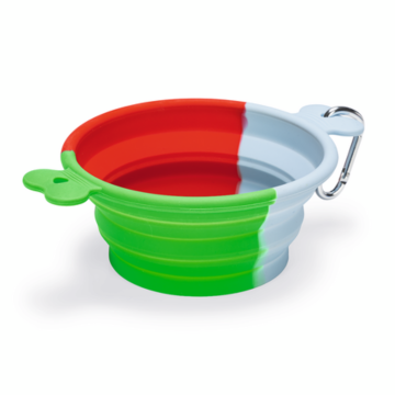 Beeztees Reisbak Rua hond silicone groen 750 ml