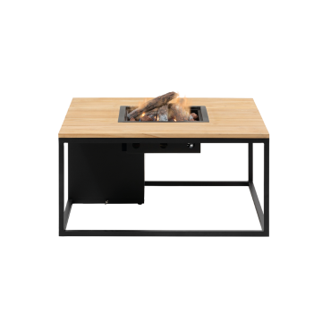 Cosiloft 100 black frame - teak top