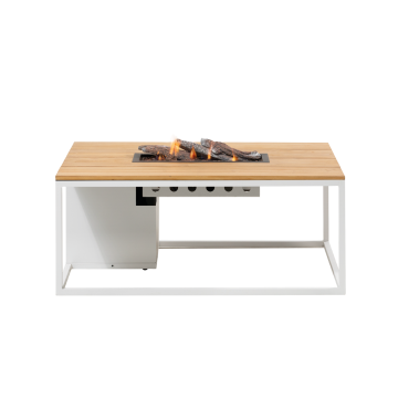 Cosiloft 120 white frame - teak top