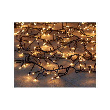 LED Classic Cluster Lights 960 lampjes 12,5M - 4M Aanloopsnoer Zwart