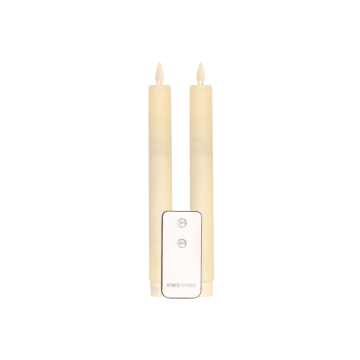 Ivoor Rustiek Wax Dinerkaars 23 cm (2 stuks)