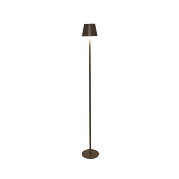 Draadloze Lamp staand mat taupe LED dimbaar 1.2 m