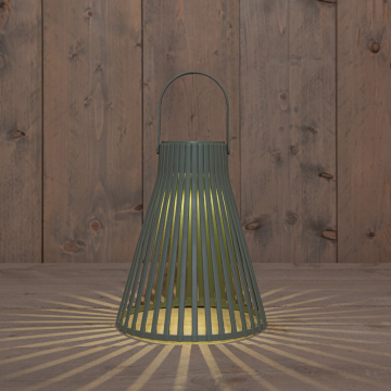 Anna's Collection Hanglamp Solar LED olijf 20 x 24cm