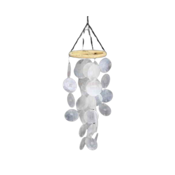 Van der Leeden Windgong Schelpen Wit