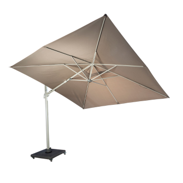 Yoi Zweefparasol Cavalo salix taupe 300 x 300 cm