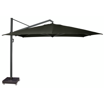 Platinum Zweefparasol Icon Premium Faded black 4 x 3 m