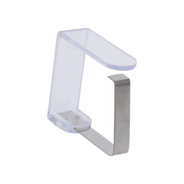 Homestyle Tafekleed klemmen transparant 4 stuks