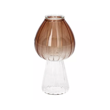 Kandelaar glas Morel oranje 6.5 x 12.3 cm