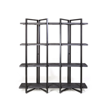 Wandkast Eddy hoog zwart