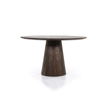 Eettafel Aron rond 130 bruin