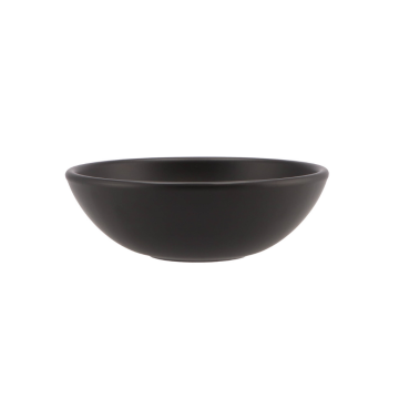 Vinci Mat Zwart Schaal Laag Bol 25 cm