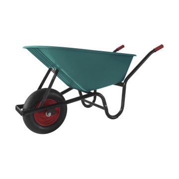 Kruiwagen kunststof Groen 100L