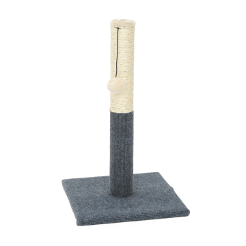 Kattenkrabpaal zwart met bal 30 x 52cm