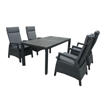 Royal Seasons Fabio Diningset 4 stoelen