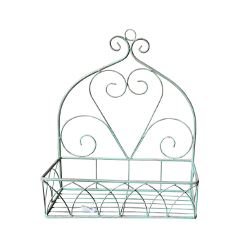 Plantenrekje muur antiek groen 37 x 15.5 x 45 cm