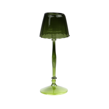 Glazen lamp groen 9 x 23 cm