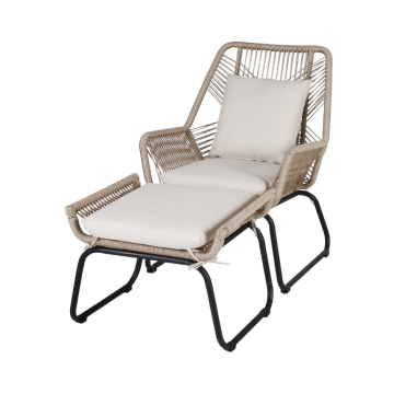 Ease Up Napoli loungestoel met voetensteun beige