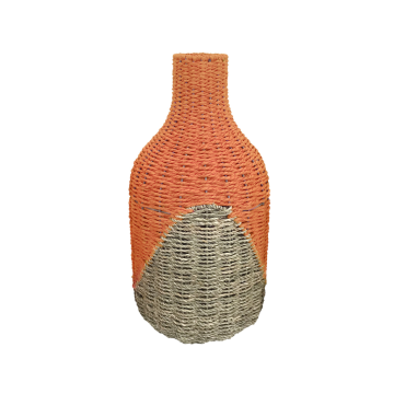 Mand fles oranje 45 cm