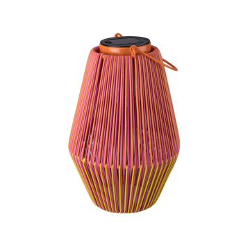 Solar lantaarn roze oranje 20 x 30 cm