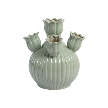 Tulpenvaas klein sage green 23 x 30 cm