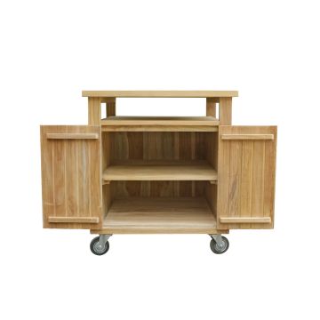 Timber Dynamite Kamado kast deurtjes en wieltjes