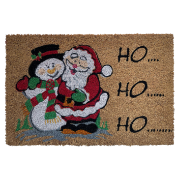 Deurmat kokos Ho Ho Ho 40 x 60 cm