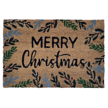 Deurmat kokos Merry Christmas 40 x 60 cm
