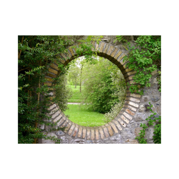 Tuinposter Stenen Doorkijk 