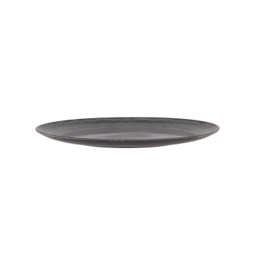 Melamine Grey Plate Round 33 cm