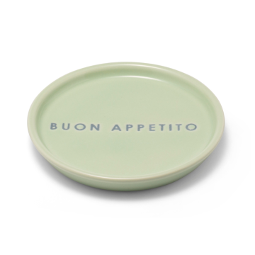 Vondels Ceramic Petit Four Plate Buon Appetito light green Ø8.5cm