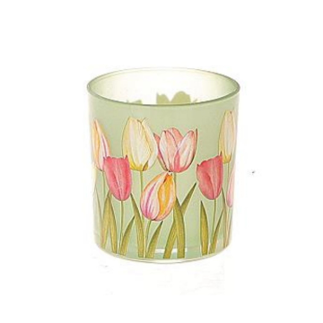 Theelichthouder Tulpen Groen