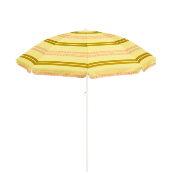 Mica Decorations Parasol streep geel 180 x 160 cm