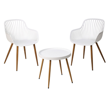 Tuinset 3-delig PP wit