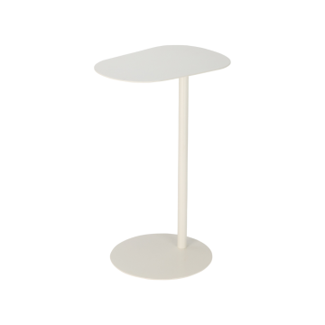 Bijzettafel organisch wit 35 x 53 cm