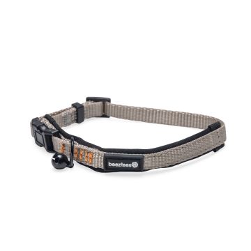 Beeztees kattenhalsband Parinca grijs 25-30 x 1 cm