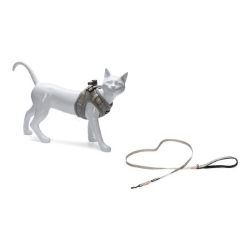 Beeztees kattentuigje met lijn Parinca grijs S/M 23-28 cm